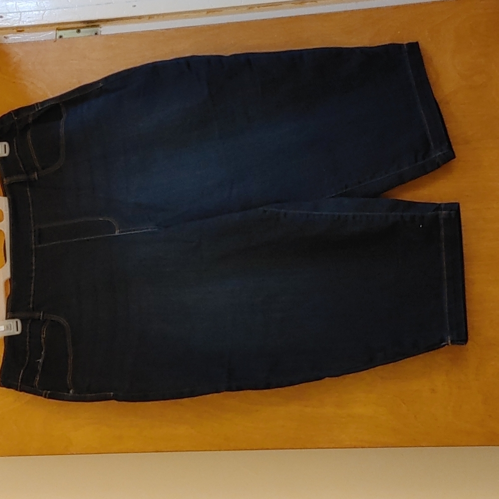 Plus size (20) Long Denim Shorts
